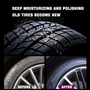 ✨ Tire wax – restores black gloss. blocks UV. repels dirt. Easy & quick!