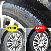 ✨ Tire wax – restores black gloss. blocks UV. repels dirt. Easy & quick!