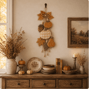 🎃Rustic Harvest WoodenDoor Hanger