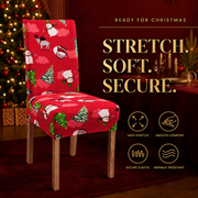 ✨ Transform Your Dining Room in Seconds! 🎄 Ultra-Stretch Christmas Chair Covers
