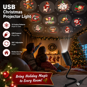 🔥Last Day 59% OFF-Plug-&-Play HD Christmas Projector – 6 or 10 Festive Scenes