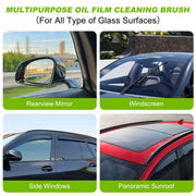 🧽Automotive Glass Oil Film Remover Brush, Portable Windshield Cleaning Tool, Scratch‑Safe for Car Windows, Rear‑View Mirrors & Auto Glass Surfaces