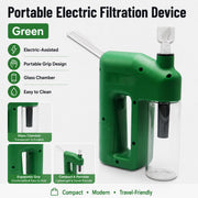 ⚡ LAST DAY 59% OFF – Portable Handheld Electric Filtration Device | Compact Glass Chamber Design with Electric-Assisted Operation & 6 Color Options ✨