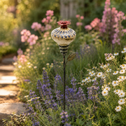 🐦Vintage Hummingbird Feeder Garden Decor Stake, Retro‑Style Metal Bird Feeder Stake, Outdoor Yard Lawn & Flower Bed Decor for Hummingbird Lovers