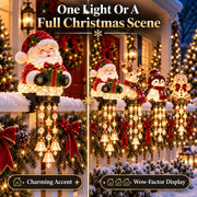 💯🎄 Christmas Porch Railing Lights – 4 Festive Character Designs