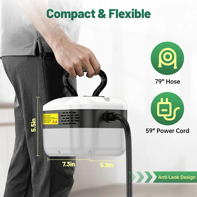 🎁Hot Deal Alert🎁 Corded Handheld Steam Cleaner – Portable Cleaning Tool with 10‑Piece Accessory Kit 🏠🔧