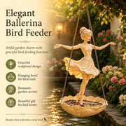 💃Ballet Dancer Hanging Planter, Elegant Wall Hanging Flower Pot for Indoor Succulent & Green Plant Decor