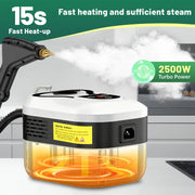 🎁Hot Deal Alert🎁 Corded Handheld Steam Cleaner – Portable Cleaning Tool with 10‑Piece Accessory Kit 🏠🔧