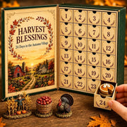 🌾Harvest Blessings Advent Calendar, Fall Thanksgiving Countdown Calendar, Seasonal Home Tabletop Decor & Holiday Gift