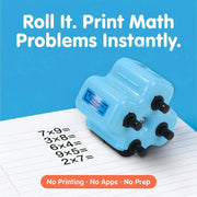 Math Teacher 4 in 1 Math Roller Stamp, Addition Subtraction Multiplication Practice Too