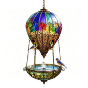 🎈Hot Air Balloon Bird Feeder Fountain, Hanging Bird Bath Water Fountain for Outdoor Garden Patio Yard Decor