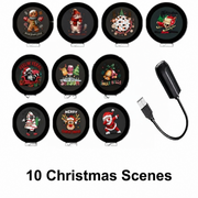 🔥Last Day 59% OFF-Plug-&-Play HD Christmas Projector – 6 or 10 Festive Scenes