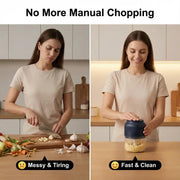 ⚡ Cordless Mini Food Chopper – Chop. Mince & Blend in Seconds