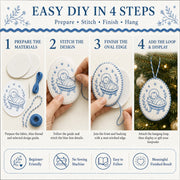 ⏳ Last Day 59% OFF – 🧵Beginner-Friendly DIY Heirloom Oval Embroidery Ornament Kit Collection | Complete Kit with All Tools & Step-by-Step Guide Included 💕