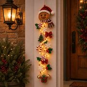 ⏳ Last Day 49% OFF – 🎄MerryCascade™ Glowing Christmas Door Hanger | 6 Festive Lighted Designs with Warm Glow, Dimensional Details & Space-Saving Vertical Décor ✨