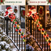 🔥🎅 Santa Magic Gift Cascade Railing Light