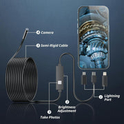 🔥LAST DAY SALE 69% OFF-🔎 Plug-and-Play Endoscope Camera - Compatible with Android & iPhone & ipad for Direct Connection