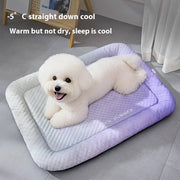 ❄Pawchill Pet Cooling Mat for Dogs & Cats 🐾 Naturally Cool Ice-Silk Pad • Breathable, Washable & Soft 🌿 For Floors, Sofas & Car Travel • Multiple Sizes • Gradient Colours ☀️🐶🐱