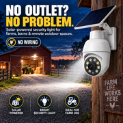 🎄Christmas Hot Sale - Solar-Powered Simulated Surveillance Camera Street Light
