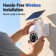 🎄Christmas Hot Sale - Solar-Powered Simulated Surveillance Camera Street Light