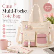 🎀LAST DAY 60% OFF👜Large Canvas Shoulder Bag – Perfect for College, Work & Daily Life