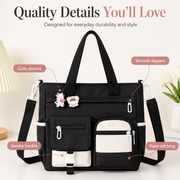 🎀LAST DAY 60% OFF👜Large Canvas Shoulder Bag – Perfect for College, Work & Daily Life