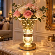Crystal Bloom Vase Lamp