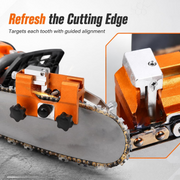 Electric Chainsaw Sharpener Grinder — Portable Chain Saw Blade Grinding Machine with Angle Guide