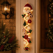⏳ Last Day 49% OFF – 🎄MerryCascade™ Glowing Christmas Door Hanger | 6 Festive Lighted Designs with Warm Glow, Dimensional Details & Space-Saving Vertical Décor ✨