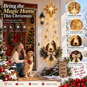 🎄Christmas Hot Sale 60% OFF✝️ Bethlehem Star of Faith™ – Lighted Nativity Wall Decor✝️