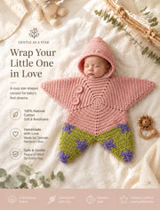 Handmade Crochet Star Blanket for Baby