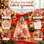 🔔Fill-Your-Own Christmas Bell Gift Box -- Clear DIY Surprise Container for Small Gifts & Stocking Stuffers