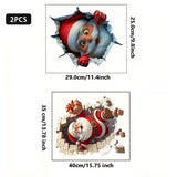 HOT SALE -49% OFF🎅✨2D Christmas Creative Wall Sticker