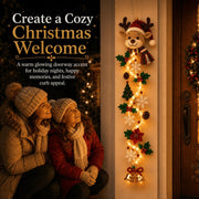 ⏳ Last Day 49% OFF – 🎄MerryCascade™ Glowing Christmas Door Hanger | 6 Festive Lighted Designs with Warm Glow, Dimensional Details & Space-Saving Vertical Décor ✨