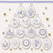 ⏳ Last Day 59% OFF – 🧵Beginner-Friendly DIY Heirloom Oval Embroidery Ornament Kit Collection | Complete Kit with All Tools & Step-by-Step Guide Included 💕
