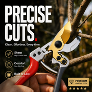 Prune Cleanly Instantly! SK5 Heavy-Duty Garden Pruning Shears