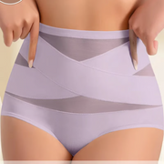 🌸Last Day-Buy 1 Get 3 Packs✨Plus-Size High-Waist Cross Tummy Control Panties