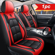 PU leather car seat covers, front set, universal fit for sedans, SUVs, and trucks