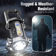 🔦 Rechargeable Keychain Flashlight – 300 Lumens, USB-C Charging & Compact, Unbreakable Design for EDC ⚡