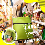 Must‑Have Household Gadget🔥 2‑in‑1 Foldable Shopping Cart. Easy To Carry, Quick Fold Design, Solve All Your Heavy‑load Shopping Troubles