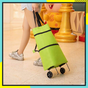 Must‑Have Household Gadget🔥 2‑in‑1 Foldable Shopping Cart. Easy To Carry, Quick Fold Design, Solve All Your Heavy‑load Shopping Troubles